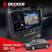 Штатна магнітола Hyundai Santa Fe 2012-2018 CAN Decker D9-011 4x64, DSP, 4G, 360