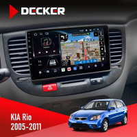 Штатна магнітола KIA Rio (JB) 2005-2011 Decker D9-011 4x64, DSP, 4G, 360