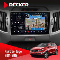 Штатна магнітола KIA Sportage 2008-2010 Climate Decker D9-011 4x64, DSP, 4G, 360