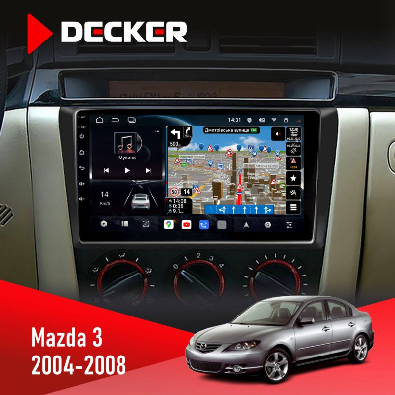 Штатна магнітола Lexus RX 2003-2007 Decker D9-011 4x64, DSP, 4G, 360