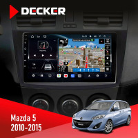 Штатна магнітола Mazda 5 (Premacy) 2005-2010 Decker D9-011 4x64, DSP, 4G, 360