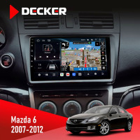 Штатна магнітола Mazda 6 2012-2015 Decker D9-011 4x64, DSP, 4G, 360