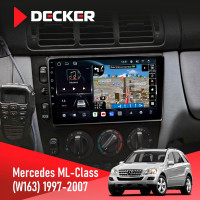 Штатна магнітола Mercedes-Benz ML-Class (W163) 1997-2006 AMP Decker D9-011 4x64, DSP, 4G, 360