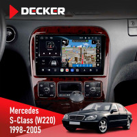 Штатна магнітола Mercedes-Benz S-Class (W220) 1998-2005 Decker D9-011 4x64, DSP, 4G, 360