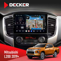 Штатна магнітола Mitsubishi L200 2015+ Climate Decker D9-011 4x64, DSP, 4G, 360