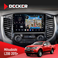 Штатна магнітола Mitsubishi L200 2015+ Decker D9-011 4x64, DSP, 4G, 360