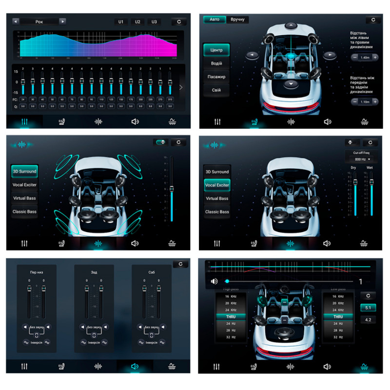 Мультимедійний пристрій Decker D10-011 (4x64 DSP 4G 360)