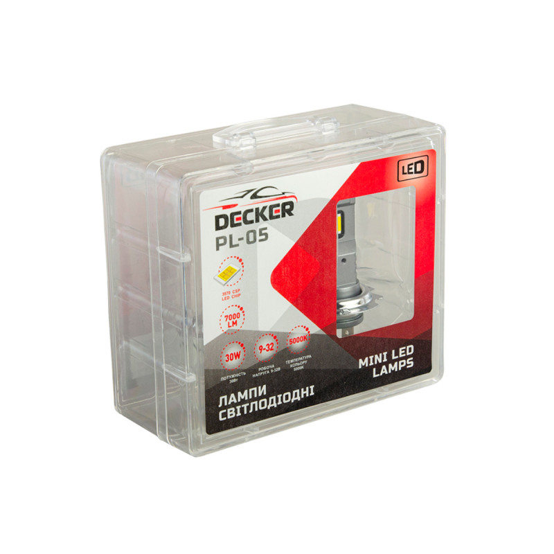 Світлодіодна лампа Decker LED PL-05 5K H13 H/L