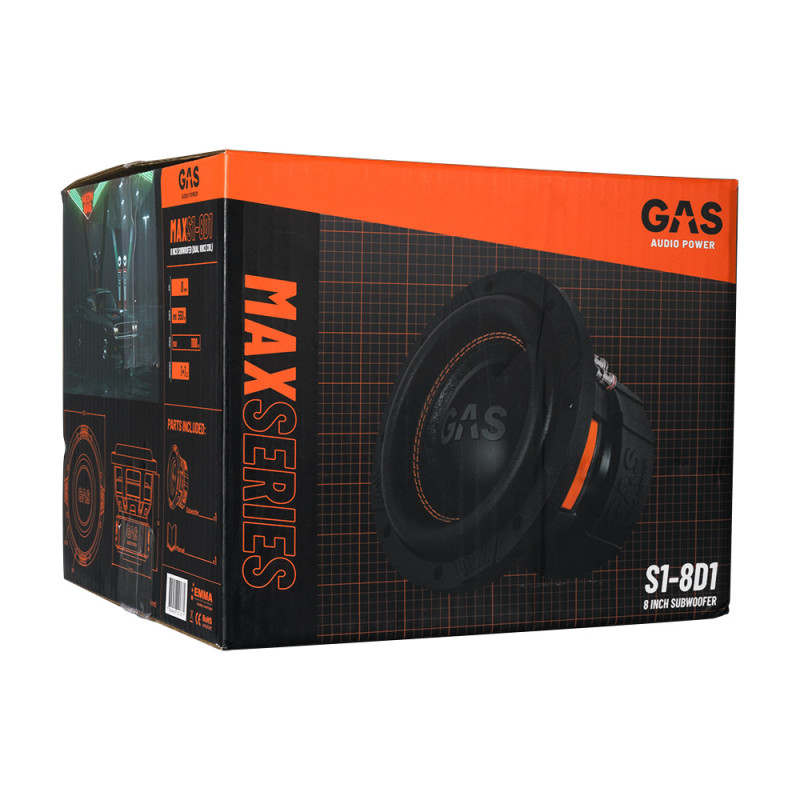 Сабвуферний динамік GAS MAX S1-8D1