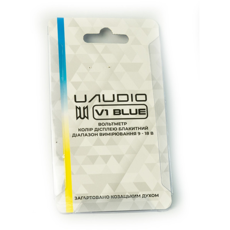 Вольтметр автомобільний UAudio V1 Blue