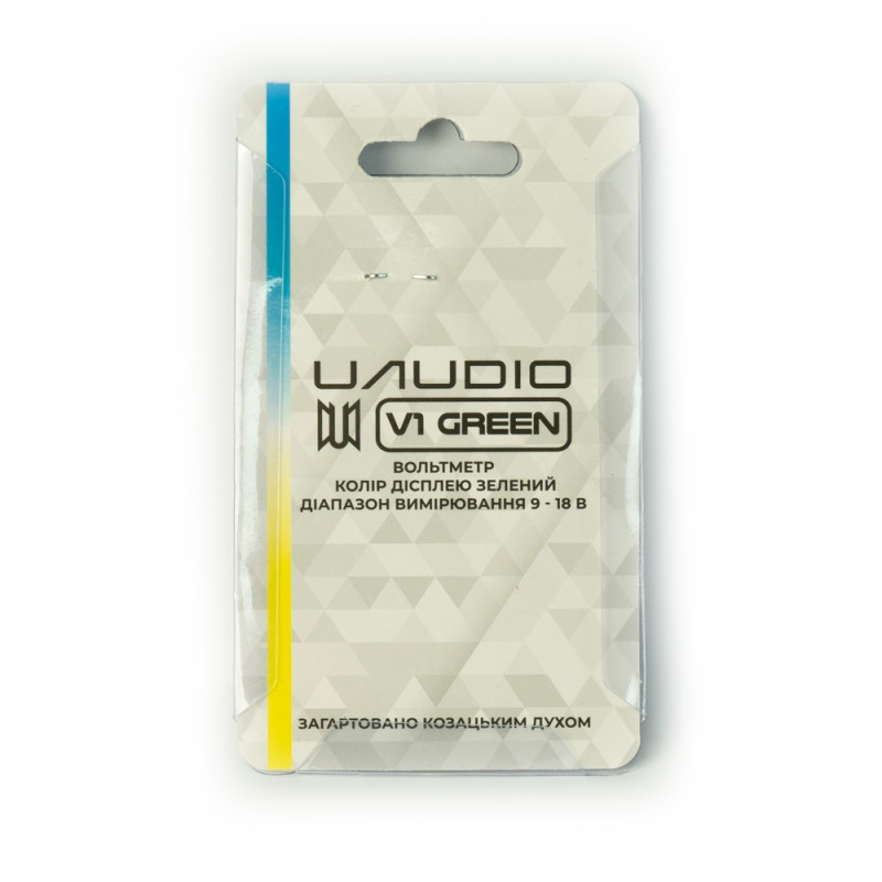 Вольтметр автомобільний UAudio V1 Green
