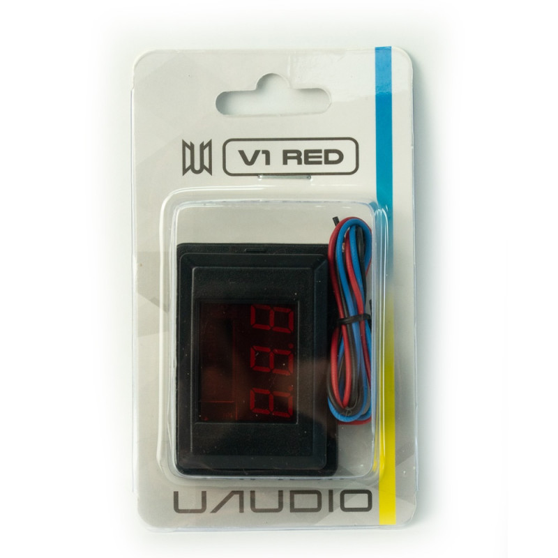 Вольтметр автомобільний UAudio V1 Red