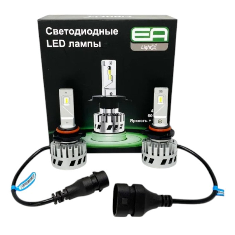 Світлодіодні лампи HB4 (9006) EA Light X S4 6000Lm 4500K 12V-24V 2 шт