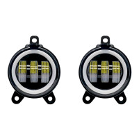 Універсальні світлодіодні протитуманні фари EA Light X LED 3.5" (89 мм) 30W 12-24V з лінзою та СТГ (2 шт.)
