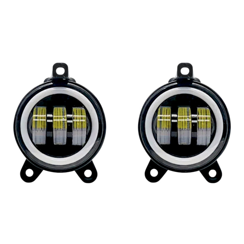 Універсальні світлодіодні протитуманні фари EA Light X LED 3.5" (89 мм) 30W 12-24V з лінзою та СТГ (2 шт.)