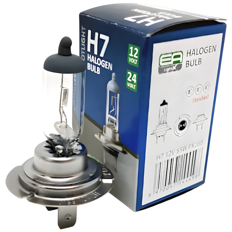 Галогенна лампа EA Light X H7 12V 55W PX26d CLEAR