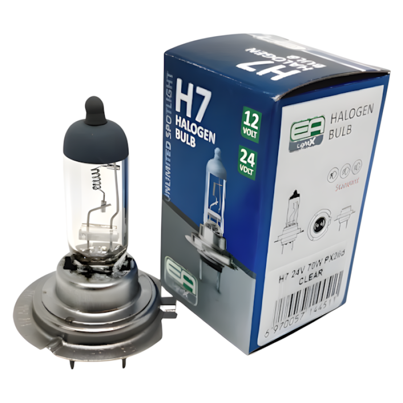 Галогенна лампа EA Light X H7 24V 70W PX26d CLEAR