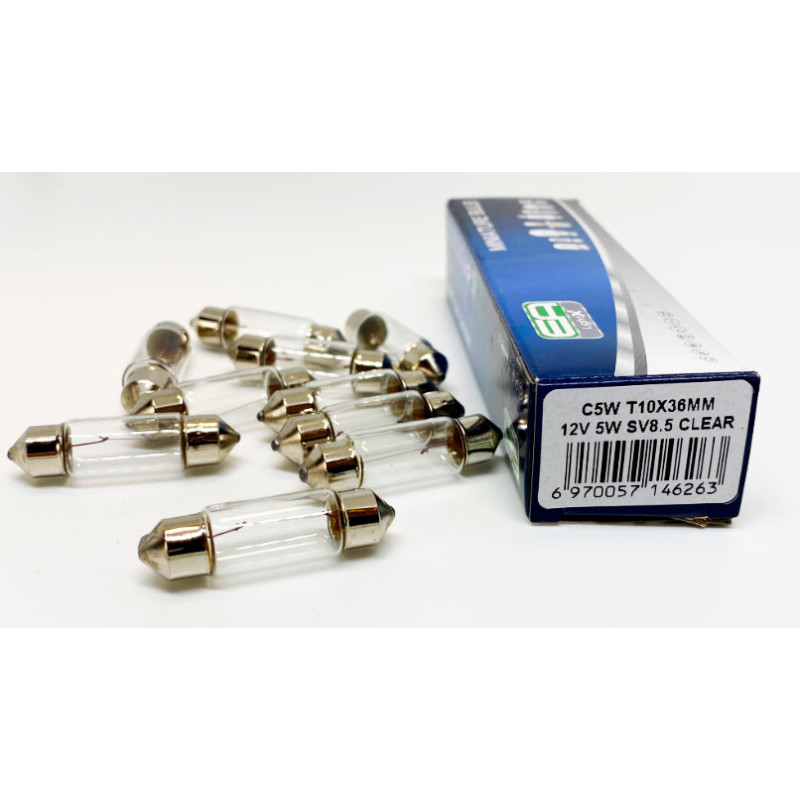 Галогенна лампа EA Light X C5W T10*36 12V 5W CLEAR