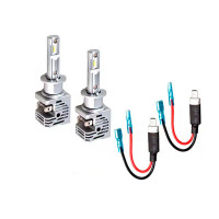 LED лампи H10 EA Light X M4 3200Lm 5500K 12/24V безвентиляторні для авто в ПТФ / протитуманки (2 шт.)