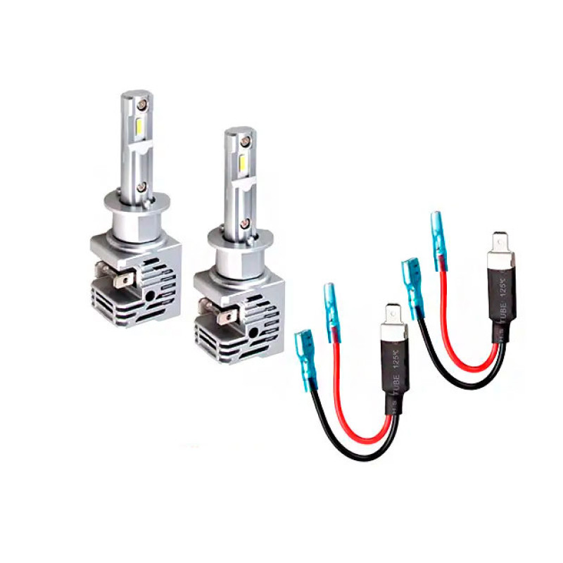 LED лампи H10 EA Light X M4 3200Lm 5500K 12/24V безвентиляторні для авто в ПТФ / протитуманки (2 шт.)