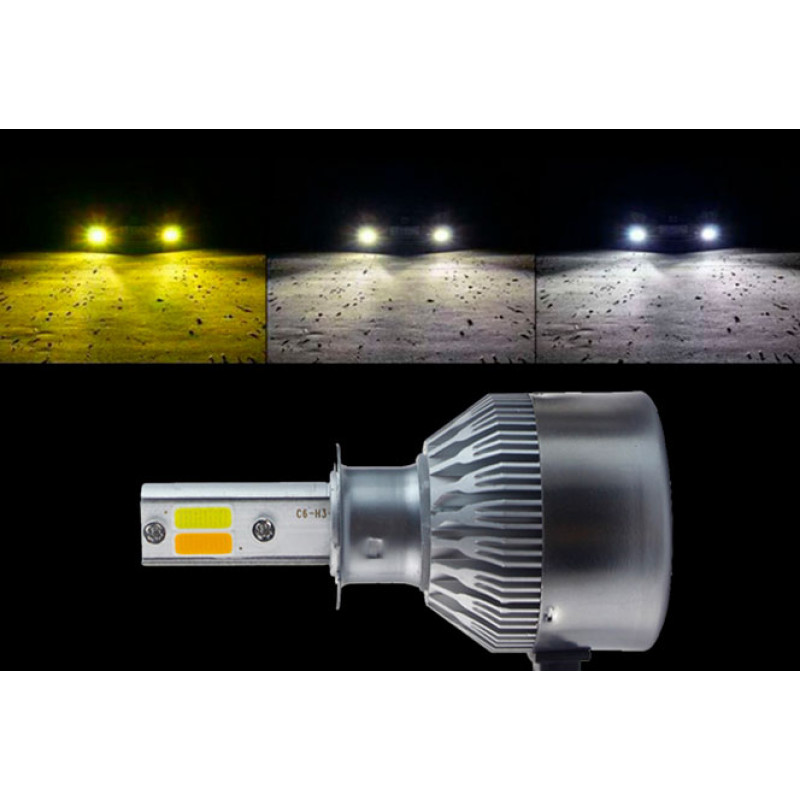 Автолампи H7 EA Light X C6 WY Hi/Low 3800Lm 6000K 12V 2 шт