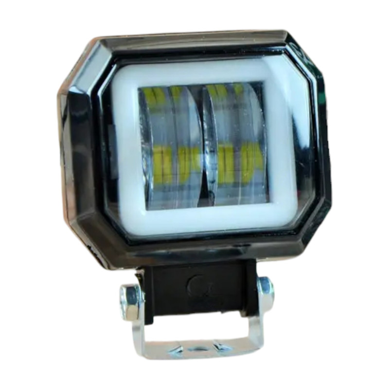 Додаткова LED фара 20W з ДХО біле та жовте світло 12-24V