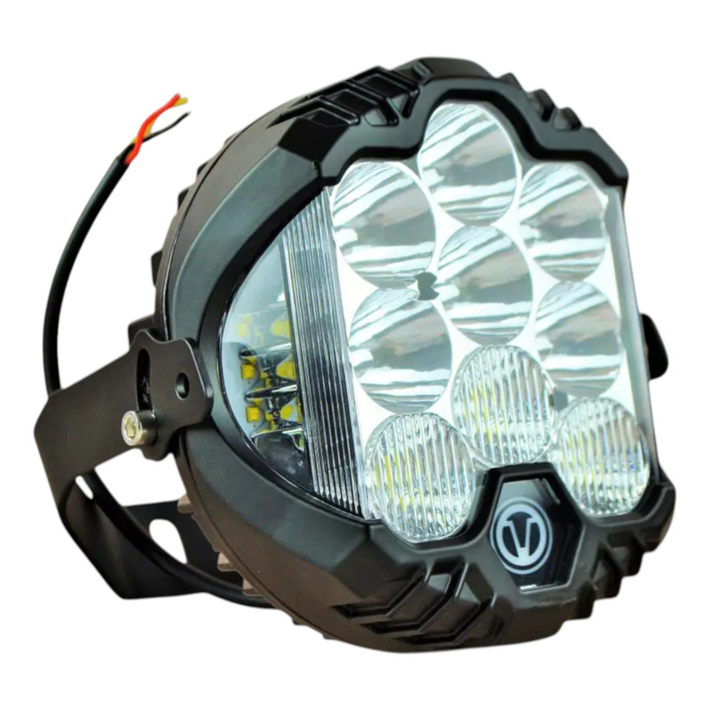 Додаткова LED фара 63W 6000K (кругла, комбіноване світло + ДХО, 1 шт.)