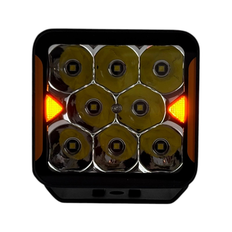 Додаткова LED фара EA Light X 45W SPOT (спрямоване світло) з помаранчевими габаритами W0240S-P8