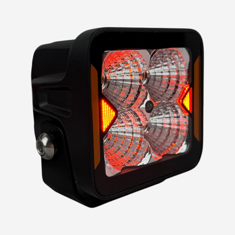 LED фара додаткова W0120F-P8 EA Light X 20W ближнє світло з поворотом (03651)