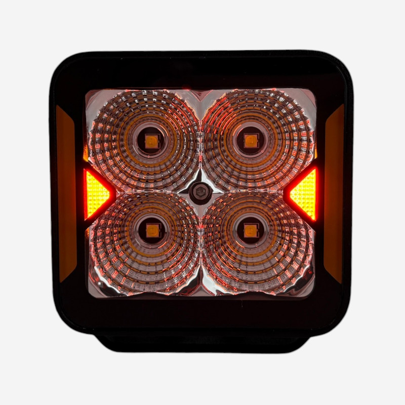 LED фара додаткова W0120F-P8 EA Light X 20W ближнє світло з поворотом (03651)