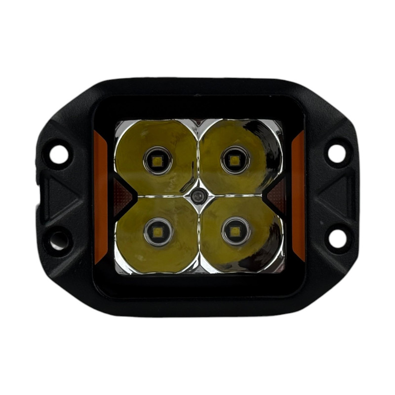 LED фара додаткова W0120FMS-P8 EA Light X 20W врізна дальнє світло з поворотом (03654)
