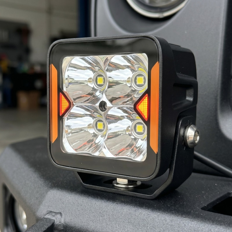 LED фара додаткова W0120S-P8 EA Light X 20W дальнє світло з поворотом (03652)