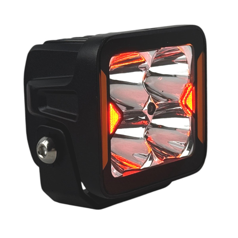 LED фара додаткова W0120S-P8 EA Light X 20W дальнє світло з поворотом (03652)