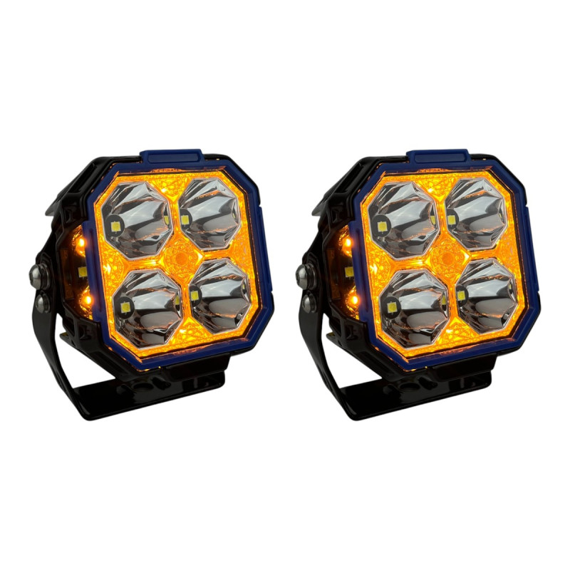 LED фара Light X JG-F993 3" 35W Osram Дальнє та Бокове світло DRL IP69K