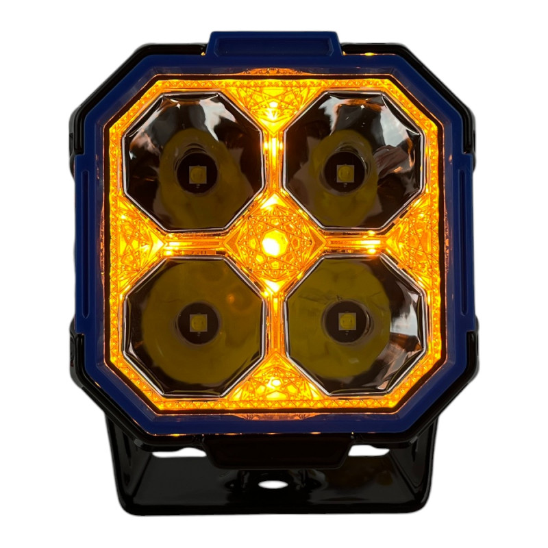 LED фара Light X JG-F993 3" 35W Osram Дальнє та Бокове світло DRL IP69K