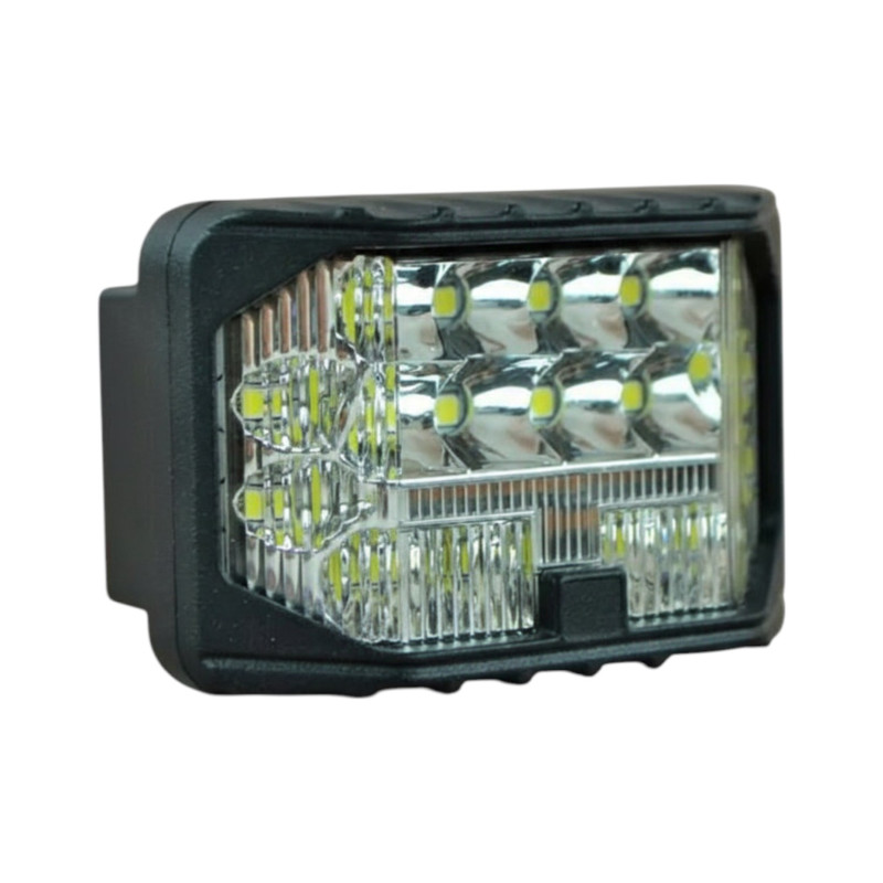 Комплект LED фар 63W 6000K прямокутних (дальнє+ближнє+жовте світло, 2 шт.)