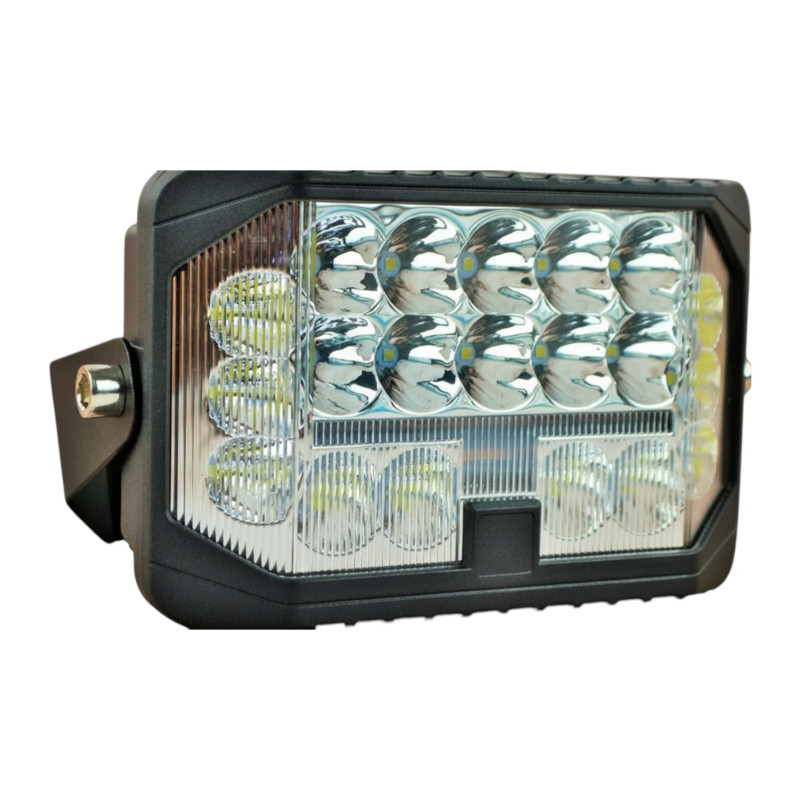 Комплект LED фар 96W 6000K прямокутних (дальнє+ближнє+жовте світло, 2 шт.)