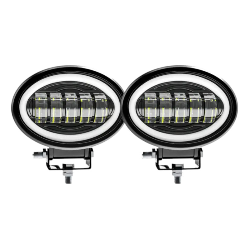 Комплект LED фар JR 50W-2 13.5см (з чіткою СТГ, DRL, 2 шт.)