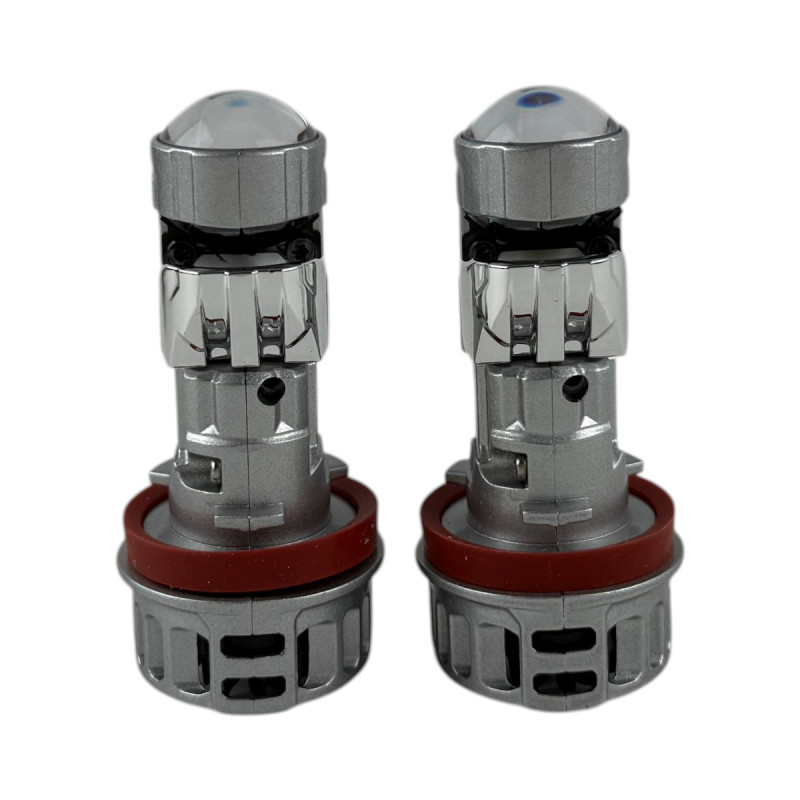 Світлодіодні LED лампи H11 EA Light X T08 40W 5500K 8000Lm 11V-18V лінзовані міні бі-лед кулер (комплект 2 шт.)