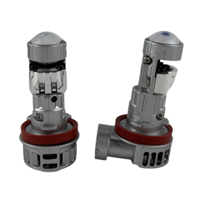Світлодіодні LED лампи H11 EA Light X T08 40W 5500K 8000Lm 11V-18V лінзовані міні бі-лед кулер (комплект 2 шт.)
