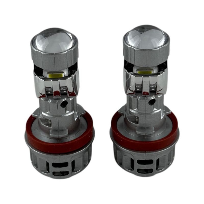 Світлодіодні LED лампи H11 EA Light X T08 40W 5500K 8000Lm 11V-18V лінзовані міні бі-лед кулер (комплект 2 шт.)