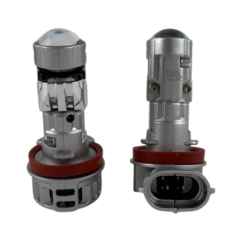 Світлодіодні LED лампи H11 EA Light X T08 40W 5500K 8000Lm 11V-18V лінзовані міні бі-лед кулер (комплект 2 шт.)