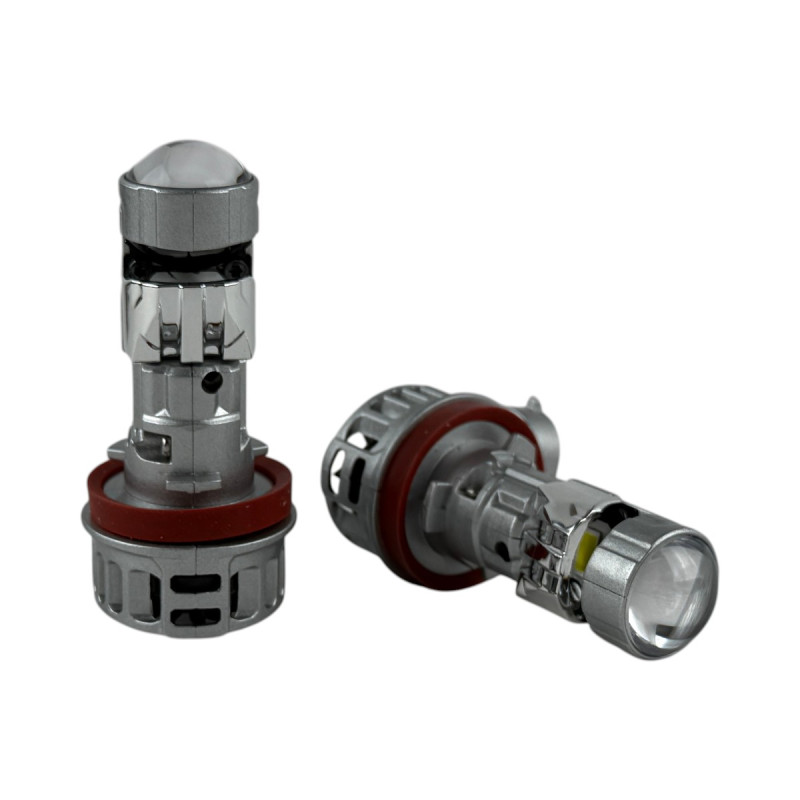 Світлодіодні LED лампи H11 EA Light X T08 40W 5500K 8000Lm 11V-18V лінзовані міні бі-лед кулер (комплект 2 шт.)