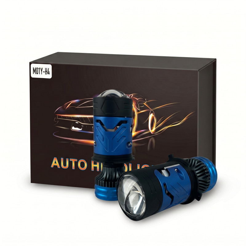 Світлодіодні LED лампи H4 Sanvi G2 5000K 70W лінзовані міні бі-лед (комплект 2 шт.)