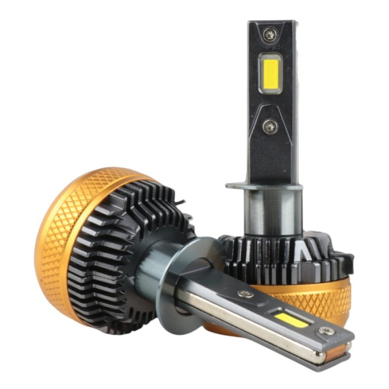 Світлодіодні LED лампи H1 EA Light X K100 CAN-BUS 5000K 15000Lm 9V-32V +500% кулер для авто (комплект 2 шт.)