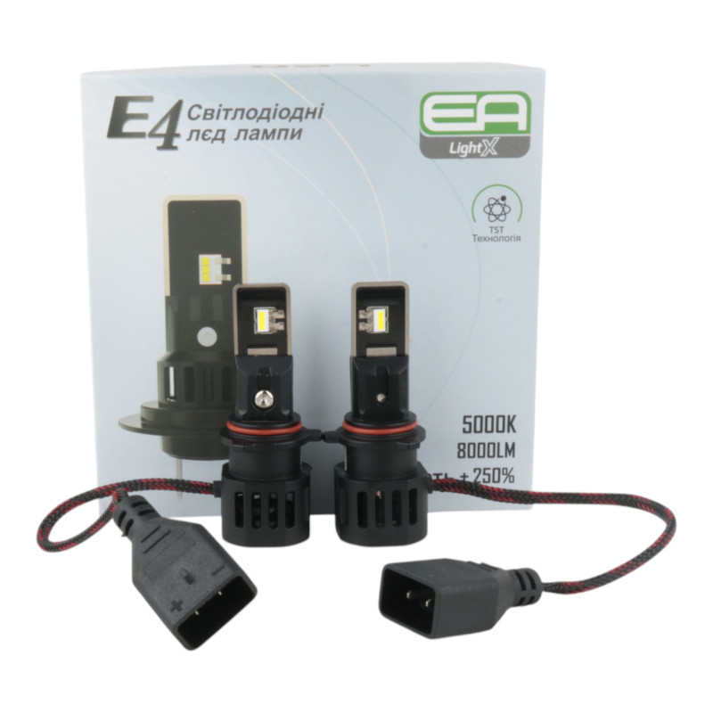 LED лампи P13 EA Light X E4 8000Lm 5000K 9-32V CSP 2 шт (03215)