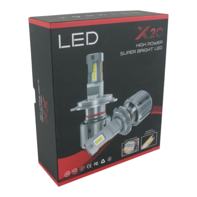 Світлодіодні лампи H13 EA Light X X20 15000Lm 5000K 12-24V 2 шт