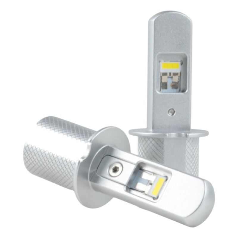 LED лампи H3 EA Light X E3 6000Lm 5000K CSP 12/24V безвентиляторні для авто в ПТФ (2 шт.)