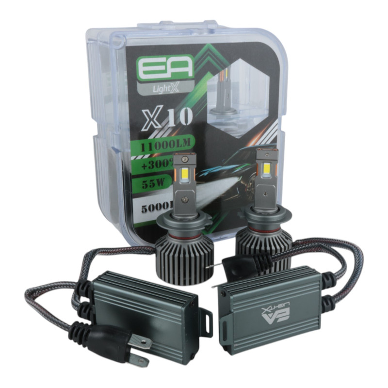 Світлодіодні лампи H7 EA Light X X10 10000Lm 5000K 12-24V 2 шт