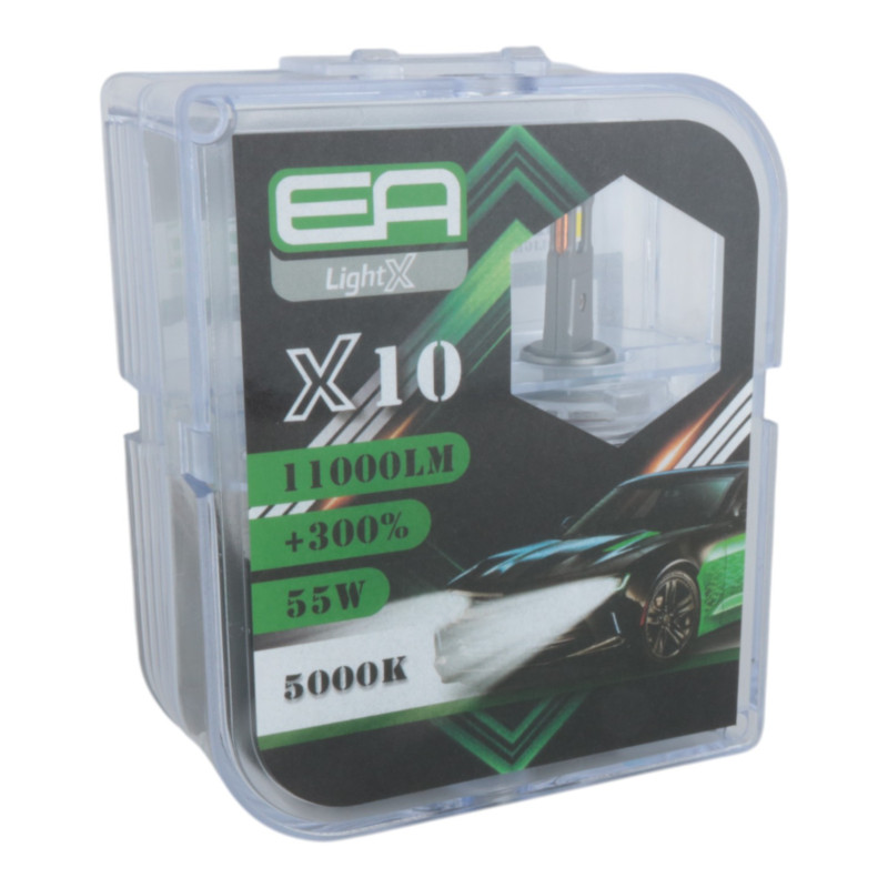 Світлодіодні лампи H7 EA Light X X10 10000Lm 5000K 12-24V 2 шт
